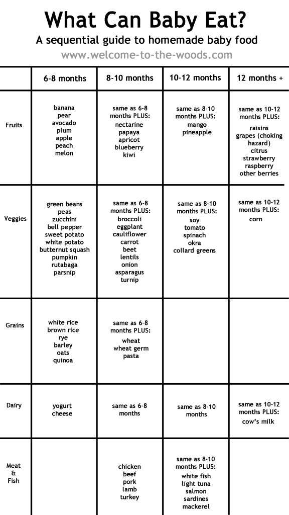 4 Months Baby Diet Chart