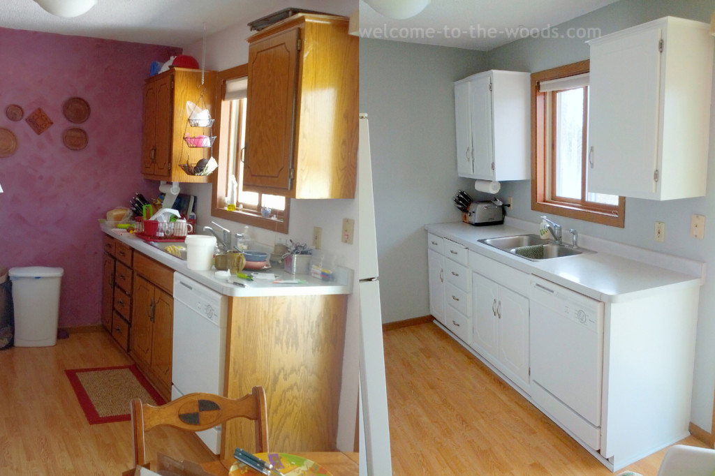 staging kitchen before and after transformation