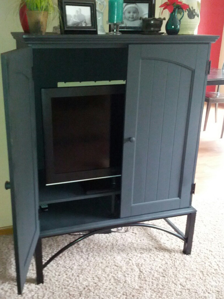 black tv cabinet redo