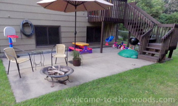 backyard patio transformation