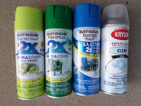 spray paint rustoleum blue green