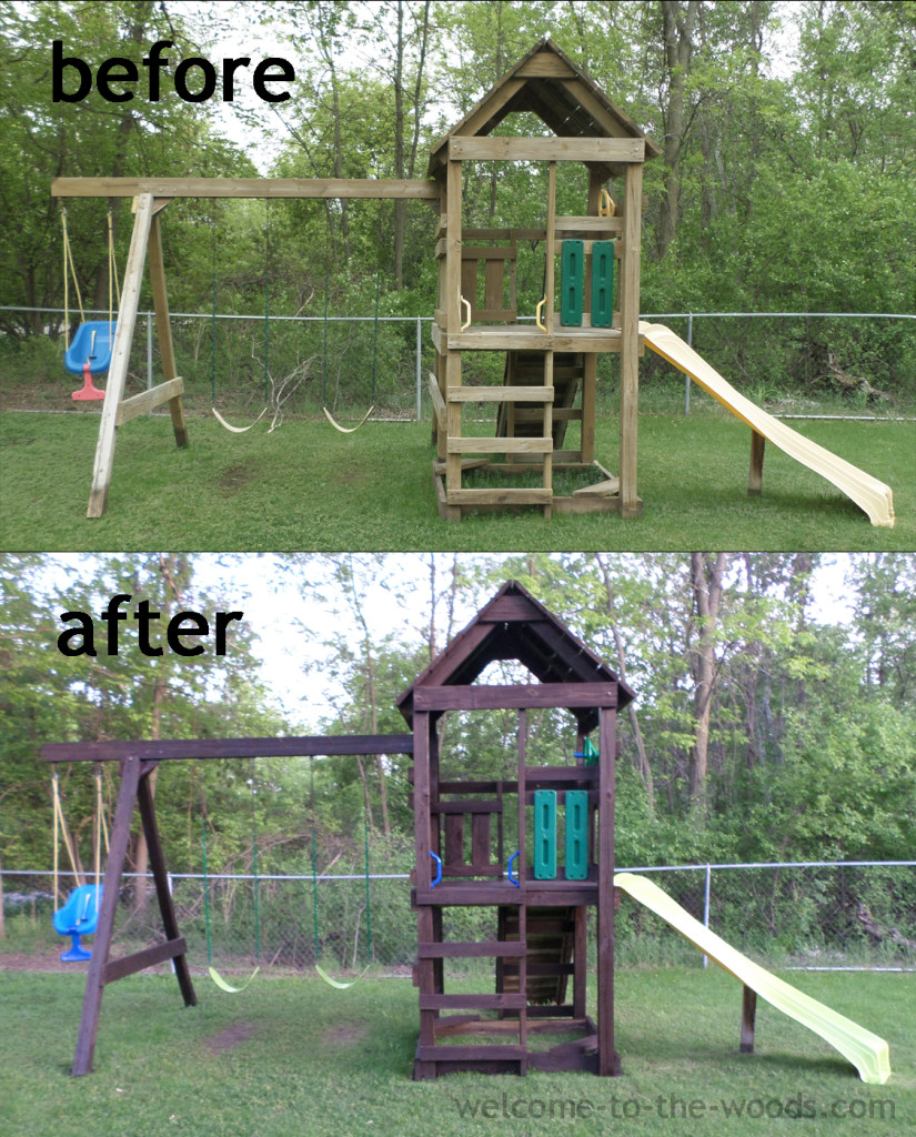 before after play set transformation