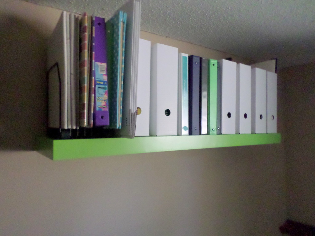 Painted Ikea shelf hack