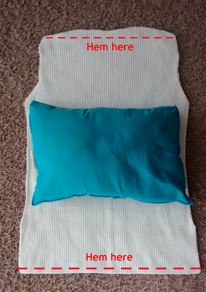 DIY pillow cover made with hot glue no sew!