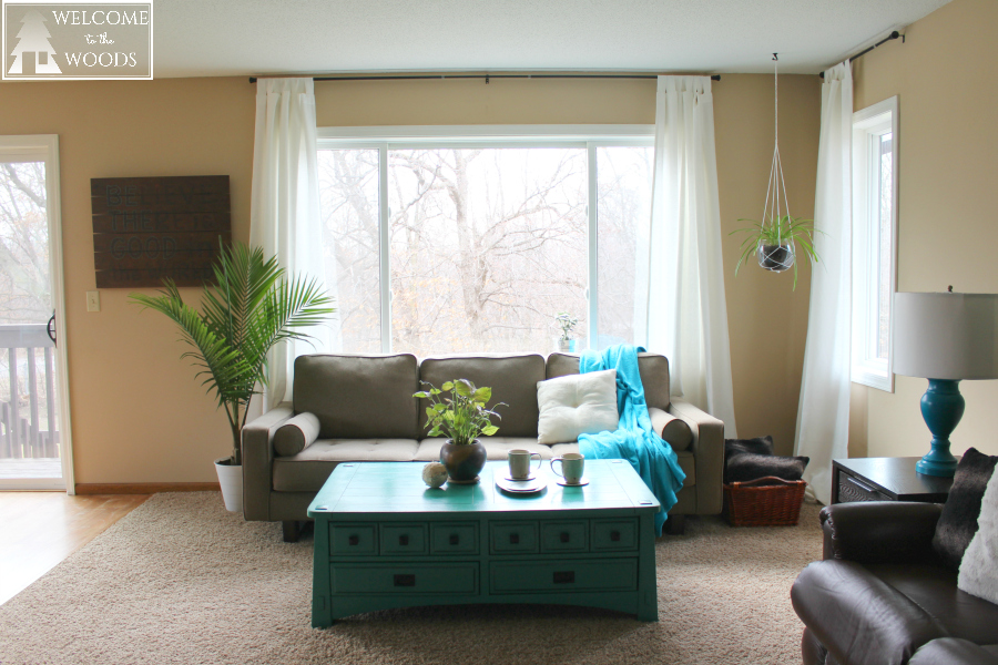 Decorating and designing a living room with lots of light and tons of windows.